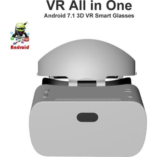 3D VR Glasses VR All In One 2K HD WIFI 3D Smart Glasses Android 7.1 Virtual Reality Glasses Immersive VR integrated machine