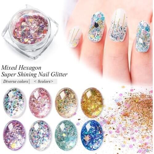 Super Shine Nail Glitters Mirror Titanium Powder Rose Gold Silver Metallic Manicure Nail Art Chrome Dust Decoration