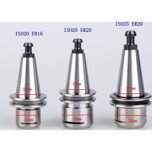 1pcs ISO20 ER16 Collet Chuck ISO20 ER20 holder ISO25 ER20 40,000RPM ISO high speed Spindle holder CNC lathe Mill lathe parts