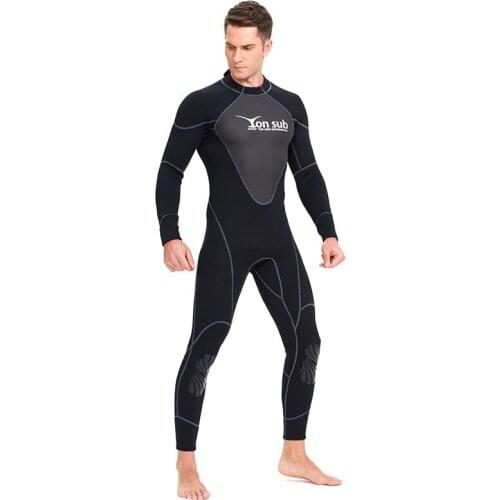 1.5MM Long Sleeved Warm Surfing Jellyfish One Piece Swimsuit Thick Clothing Men Full Body Wetsuit Equipment Snorkeling Jumpsuit