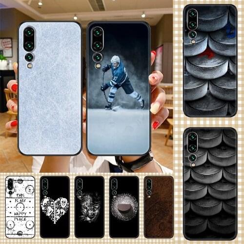 Ice Hockey Rink sport Phone case For Huawei P Mate P10 P20 P30 P40 10 20 Smart Z Pro Lite 2019 black 3D hoesjes painting Etui