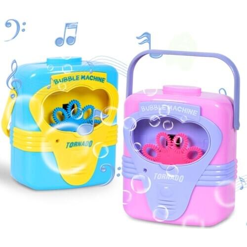 Kids Cute Funny Red Cartoon Automatic Electric Bubble Machine Blower Handle Battery Powered Outdoor Sports Soap Bubble Maker Toy