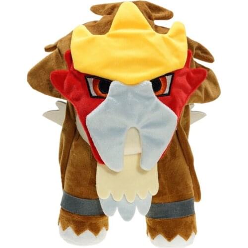 Original Pokemon Anime Game Series Entei Plush Toy Cute Beast Soft Stuffed Doll Birthday Present Kids Gift 30cm