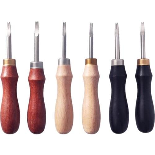 High Carbon Steel Leather Craft Beveller Sharp Leather Edge Beveler Edge Skiving/Polishing Leather Tools DIY Belt Maker