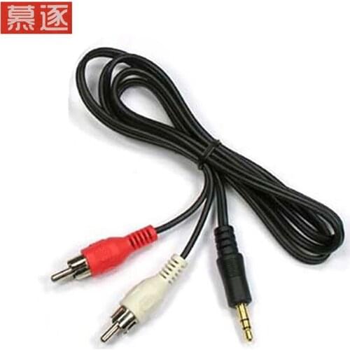 HOT New 3.5mm Jack Headphone Mini Plug To 2 RCA Male Stereo Audio Speaker Adapter Cable