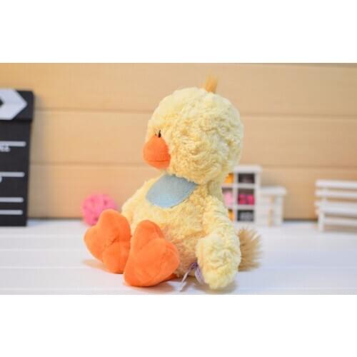 Lovely cartoon chick plush toy large 35cm yellow chick soft doll throw pillow birthday gift b2107