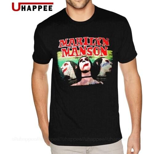 Marilyn Manson T Shirts Guy Vintage Print Tees Shirts Mens Short Sleeved Cheap Price Branded Apparel