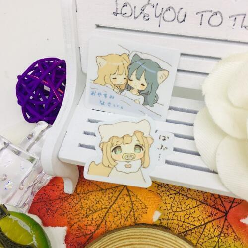 40 Pcs/lot Cute tail girl Scrapbooking Stickers Car Case Waterproof Laptop Bicycle Notebook Backpack waterproof Sticker