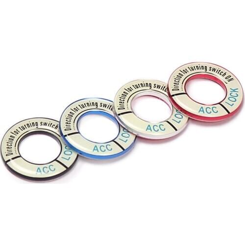 Newest Car Ignition Key Ring Cover Decorative Trim Luminous Stickers For Peugeot 208 301 307 308 2008 3008 5008 Accessories