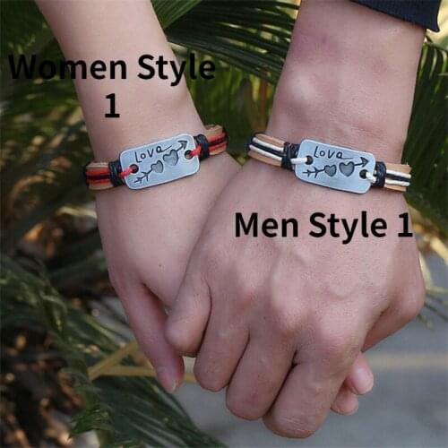 New Style Fashion An Arrow Piercing The Heart Bracelet Retro Hand Woven Leather Bracelet Fashion Lovers Love Bracelet Jewelry