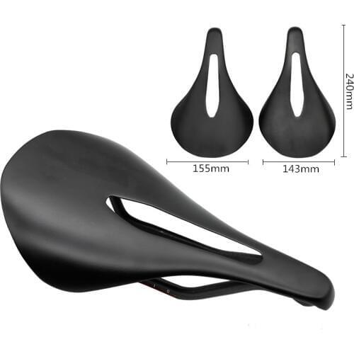Full carbon saddle Carbon Fiber Saddle Road MTB Mountain Bike Bicycle Saddle Accessories Pad size240-143mm/155mm.weight 100-105g