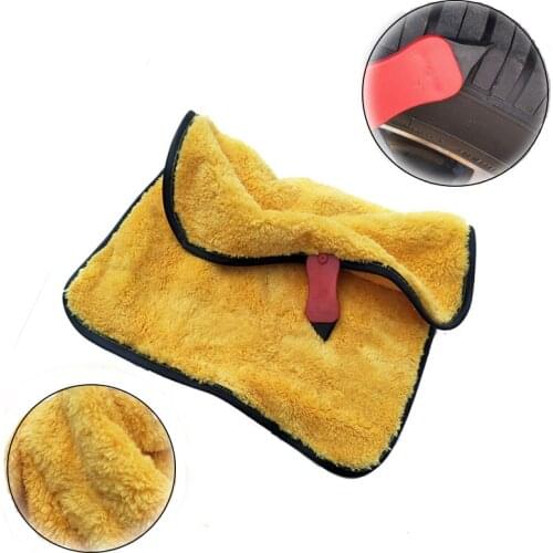 Mutil-purpose Car Wash Microfiber towel With Gap Scraper Ultra Soft Absorbant Microfiber Cleaning Cloth Car Drying Towel 30x40cm