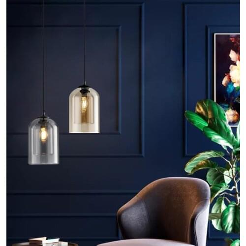 Nordic Postmodern Pendant Light Double Glass Hanglamp For Bedroom Dining Room Bar Decor Luminaire Suspension Kitchen Fixtures