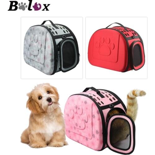 Cat Pattern Dog Carrier Bag Portable Cats Handbag Foldable Outdoor Travel Bags for Small Medium Dogs Puppy Carrying Pet Bags