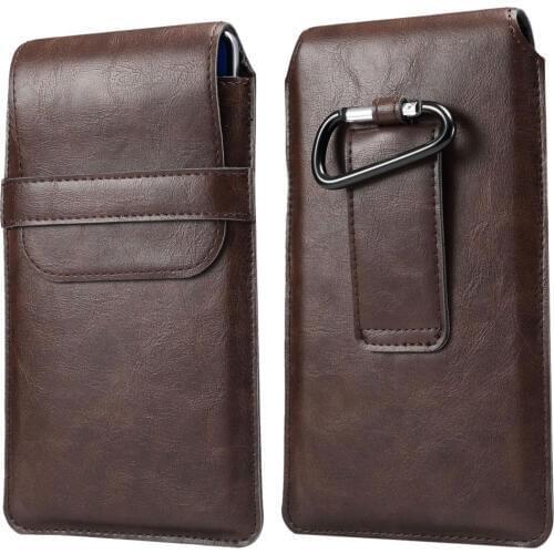 Universal 4.8-6.9inch Slim Anti-drop Mobile Phone Waist Belt Clip Bags Case Cover for iPhone Samsung Huawei with Magnetic Buckle