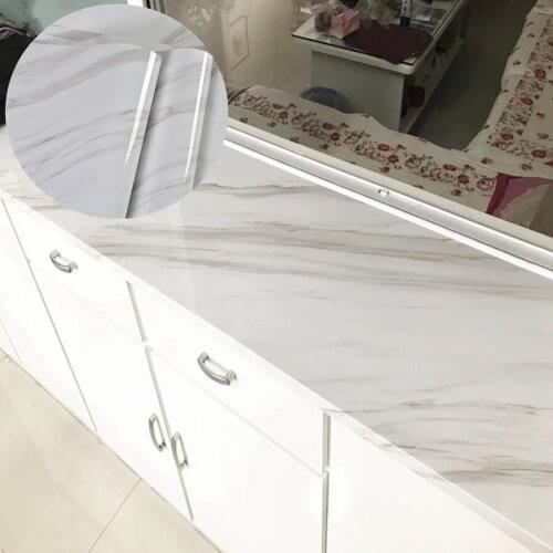 40CM Wide Marble Vinyl Self Adhesive Wallpaper for Kitchen Cabinets Countertops Door Wall Sticker PVC Wallpaper desktop Sticekrs