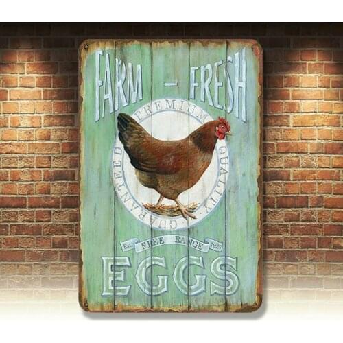 Retro Vintage Metal Tin Signs Animal Plaque Art Plate Customization Wall Decor