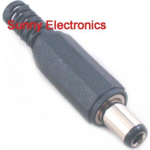 10pcs 5.5*2.1 DC Power Male Plug Adapter DC Jack Plug Jack Connector CCTV Cameras Socket Adapter