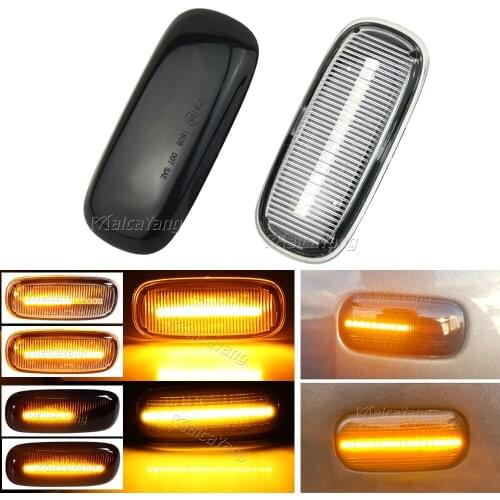 2Piece Sequential Lamp LED Dynamic Turn Signal Side Marker Light For Audi A3 S3 8L 2000-2003 A8 D2 1999-2002 TT 8N 2000-2006