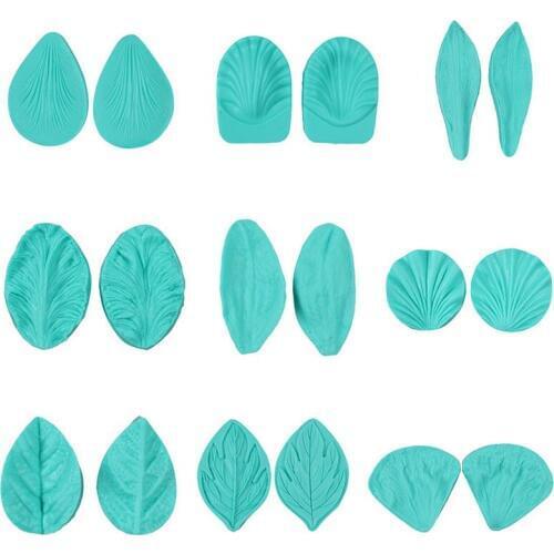 Flower Petal Leaf Silicone Mold DIY Fondant Cake Decorating Tools Confeitaria Clay Chocolate Sugarcraft Cake Mould MX78