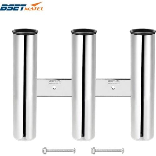 3 Tubes Link stainless steel 316 fishing rod holder fishing rod rack socket for marine fishing box kayak boat yacht