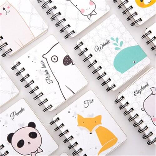 DLCute animated cartoon roll coils Portable portable notebook pocket notebook Wholesale price office & school stationery