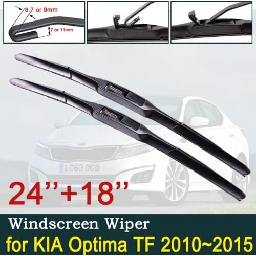 For KIA Optima TF 2010~2015 K5 Car Wiper Blade Car Accessories Stickers Front Windscreen Windshield Wipers Blade 2011 2012 2013