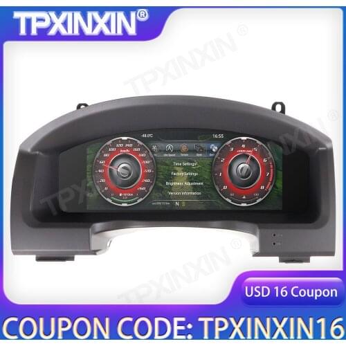 For Toyota Land Cruiser 2008-2019 12.3" Android 9 Instrument Panel Replacement Dashboard Entertainment System Multimedia Player