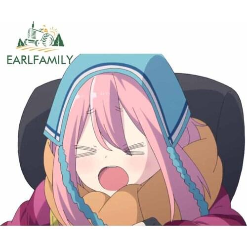 EARLFAMILY 13cm x 9.3cm for Nadeshiko Yell Anime Funny Car Stickers Windows Motorcycle Decal Scratch-Proof Creative Graphics