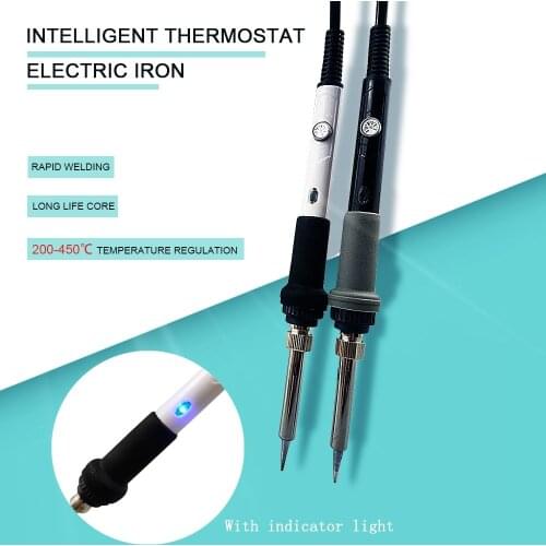 Electric soldering iron 60W adjustable temperature electric soldering iron rework station small handle hot pen welding electroni