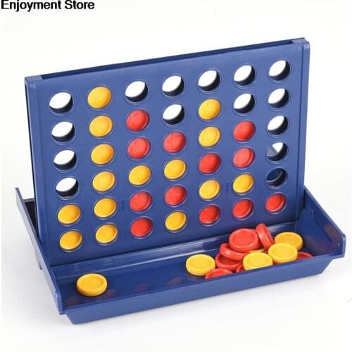 Hot Sale 1 Set Connect 4 In A Line Board Game Childrens Educational Toys For Kid Sports Entertainment