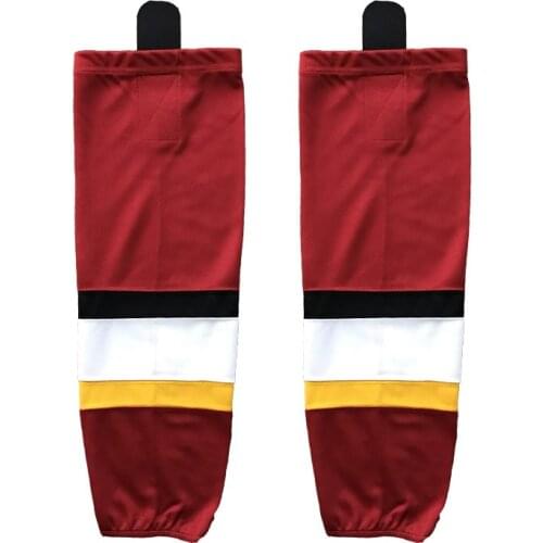 Cool hockey 100% Polyester Ice Hockey Socks Cheap Shin Guards For Team XW017