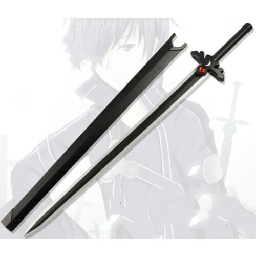 Sword Art Online Kirigaya Kazuto Wooden 105CM Cosplay Prop Samurai Sword Performance Props Prop for Halloween and Party