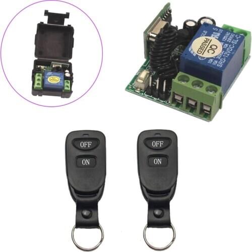 DC 12V 1CH Mini RF Wireless Remote Control Switch 315MHz 433MHz Universal Power on off switch lighting/lamp