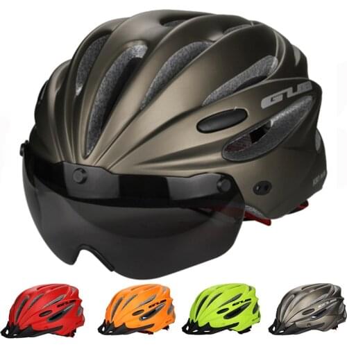 85g/L High Density EPS Goggle+Brim multifunctio Cycling Bicycle helmet MTB bike sports Helmet mountain Bike brim Cascos Ciclismo