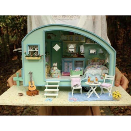 Hot Sale Diy Doll House Model Building Miniature DIY 3D Wooden Handmade DollHouse Birthday Gifts Dolls house Toy Time Travel