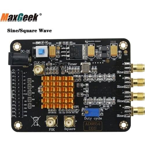 Maxgeek AD9854 Signal Generator Module High Speed DDS Module Signal Source Sine/Square Wave Signal Generator