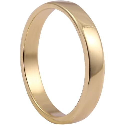 3pcs Minimalist Gold Ring Set for Women Stainless Steel Round Couple Rings Fashion Stackable Finger Ring Wedding Jewelry