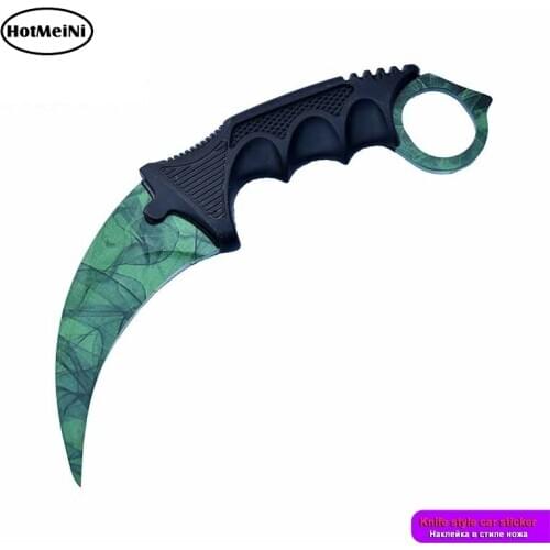 HotMeiNi 13cm Car Stickers for Doppler Knife CS GO Personality Waterproof Decals Laptop Motorcycle Trunk Windows Car Wrap