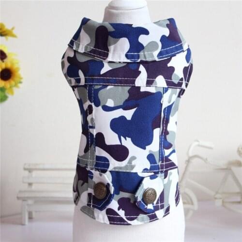 New Spring Summer Autumn Xs Dog Clothes For Small Dogs Girl Boy Coat Teddy Camouflage Jacket Vest Puppy Outfit Pet Clothing