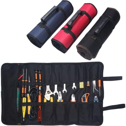 Car Storage Oxford Canvas Roll Car Repair Tools Storage Bag Car Repair Tools Storage Bag Organizer Diagnostic Tools Organizer