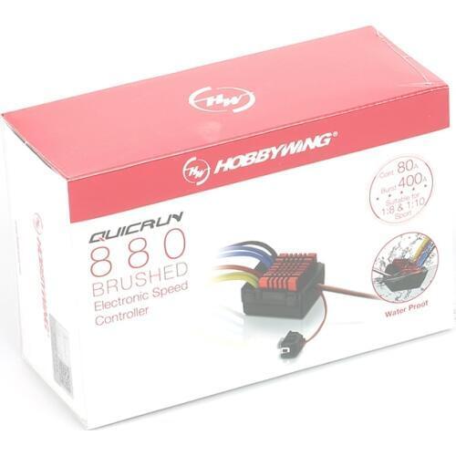Original Hobbywing QuicRun WP 880 Dual Brushed Waterproof ESC Speed Controller For 1/8 RC Car