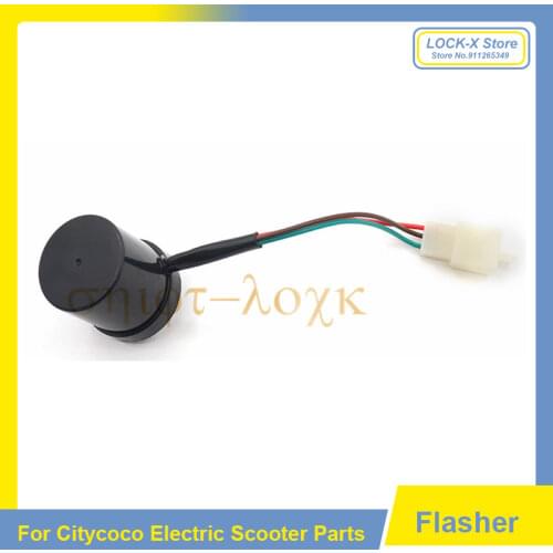 12V/48V/60V Turn Signal Flasher Universal Three-wire Turning Flasher Buzzer for Citycoco Electric Scooter Accessories