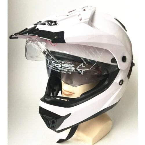Double Lens Helmet 2021 New Abs Motocross Helmets Full Face Dot S/m/l/xl Cascos Moto Capacetes Fit Man And Women For Monster M
