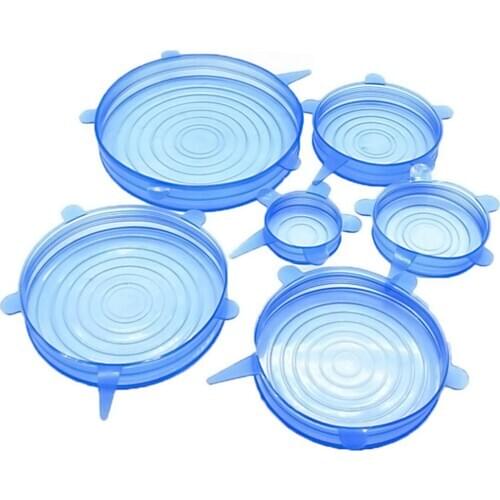 Silicone Stretch Lids Universal Silicone Food Wrap Bowl Pot Lid Silicone Cover Pan Cooking Kitchen Accessories