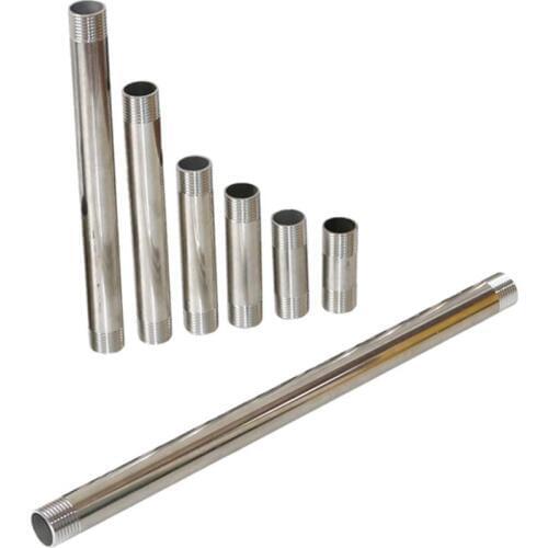 Stainless Steel 1/2" Male Thread Connector Pipe 5/6/8/10/15/20/30cm Length Optional Shower Rod Extension Tube Water Pipe Adapter
