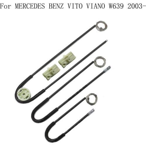 For MERCEDES BENZ VITO VIANO W639 2003- Power Electric Car Window Regulator Window Lifter Repair Cable And Clips Front Left