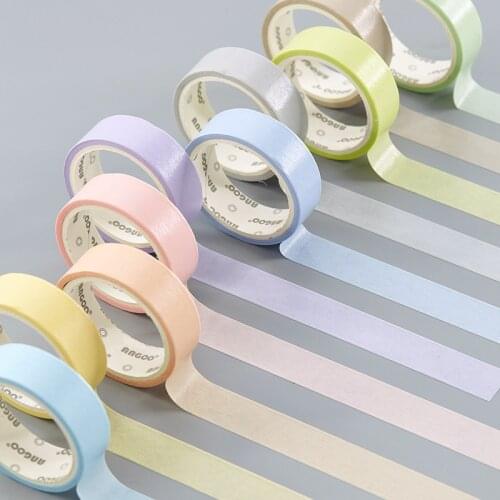 Warm Single Color Decorative Washi Tape DIY Scrapbooking Masking Tape School Office Supply