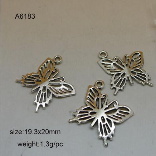 Tibetan Silver Plated Butterfly Charm Pendants For DIY Bracelet Necklace Jewelry Making Handmade