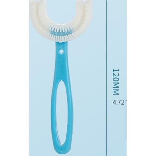 U-Shaped Children Toothbrush Manual Silicone Baby Yoothbrushing Artifact Detal Oral Care Cleaning Brush